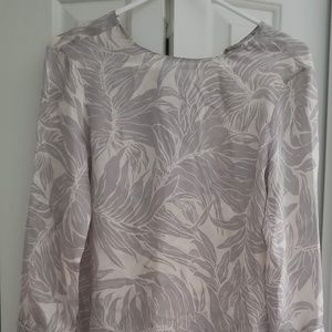 100% Silk 3/4 Sleeve Club Monaco Blouse